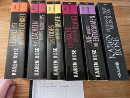Karen Rose Chicago Reihe 6 Taschenbücher guter Zustand