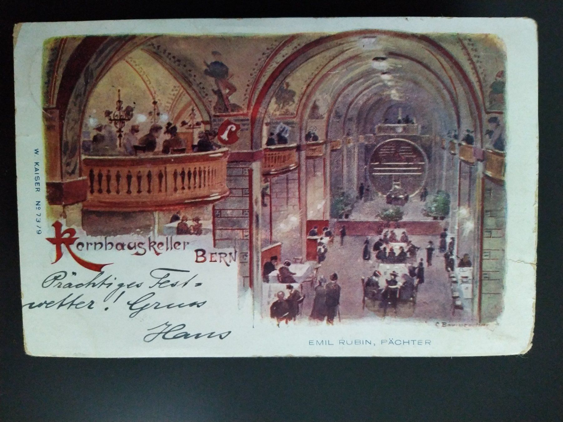 Cartoline postali: Antike Ansichtskarte, Kornhauskeller Bern, 1939? – Difettoso da Ohmstal venduto da Lebensfreude05