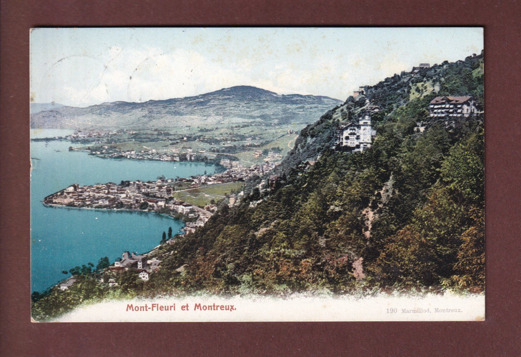Cartoline postali: MONTREUX - Mont-Fleuri - 1907 – Usato da Pully venduto da nicecards