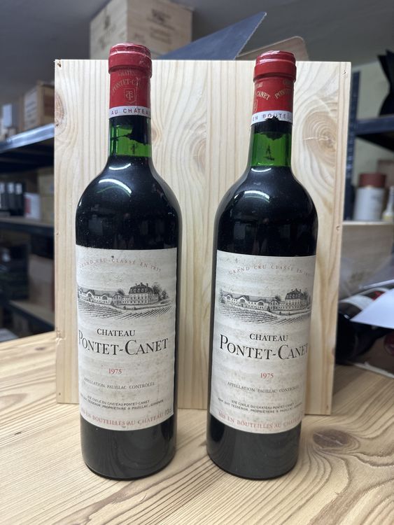 2 Flaschen Chateau Pontet Canet 1975 | Kaufen auf Ricardo