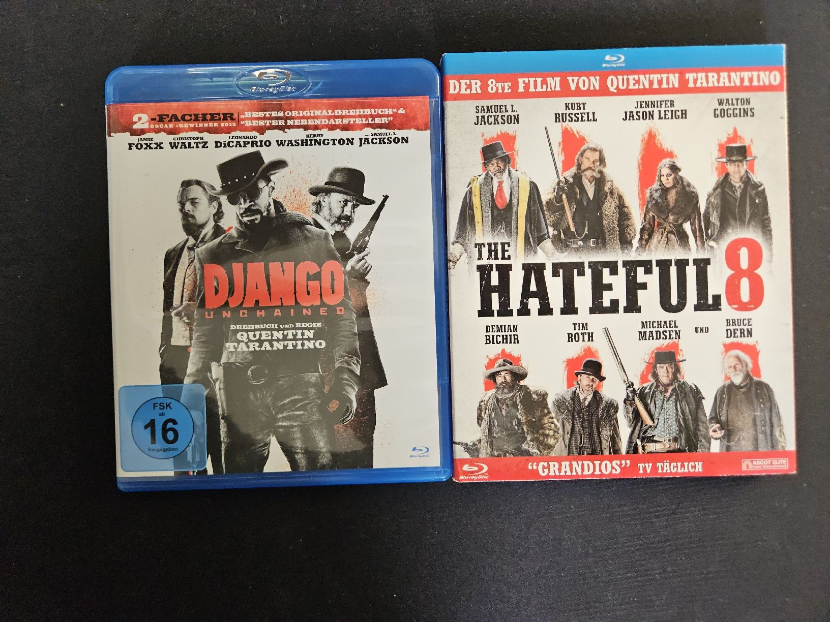 Tutti i DVDs: Tarantino Blu-ray Double Feature: Django, Hateful – Usato da Lenzburg venduto da fischerus