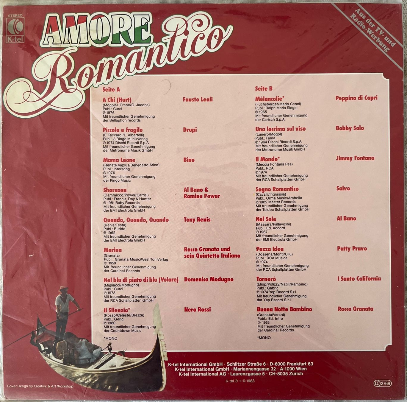 Dischi in vinile: Amore Romantico – Usato da Döttingen venduto da zha_xh2w 1
