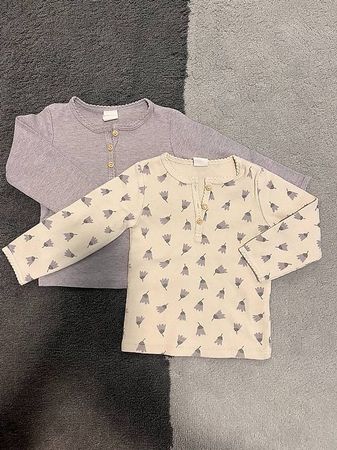2er-Set Baumwollshirts - Grösse 74