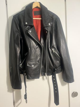 AllSaints Biker Jacket, Size M, Real Leather - Classic
