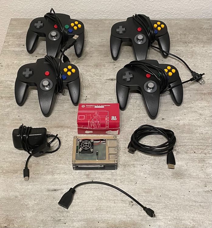 RASPERRY PI 4 / RETROPIE / 4X CONTROLLER | Kaufen auf Ricardo