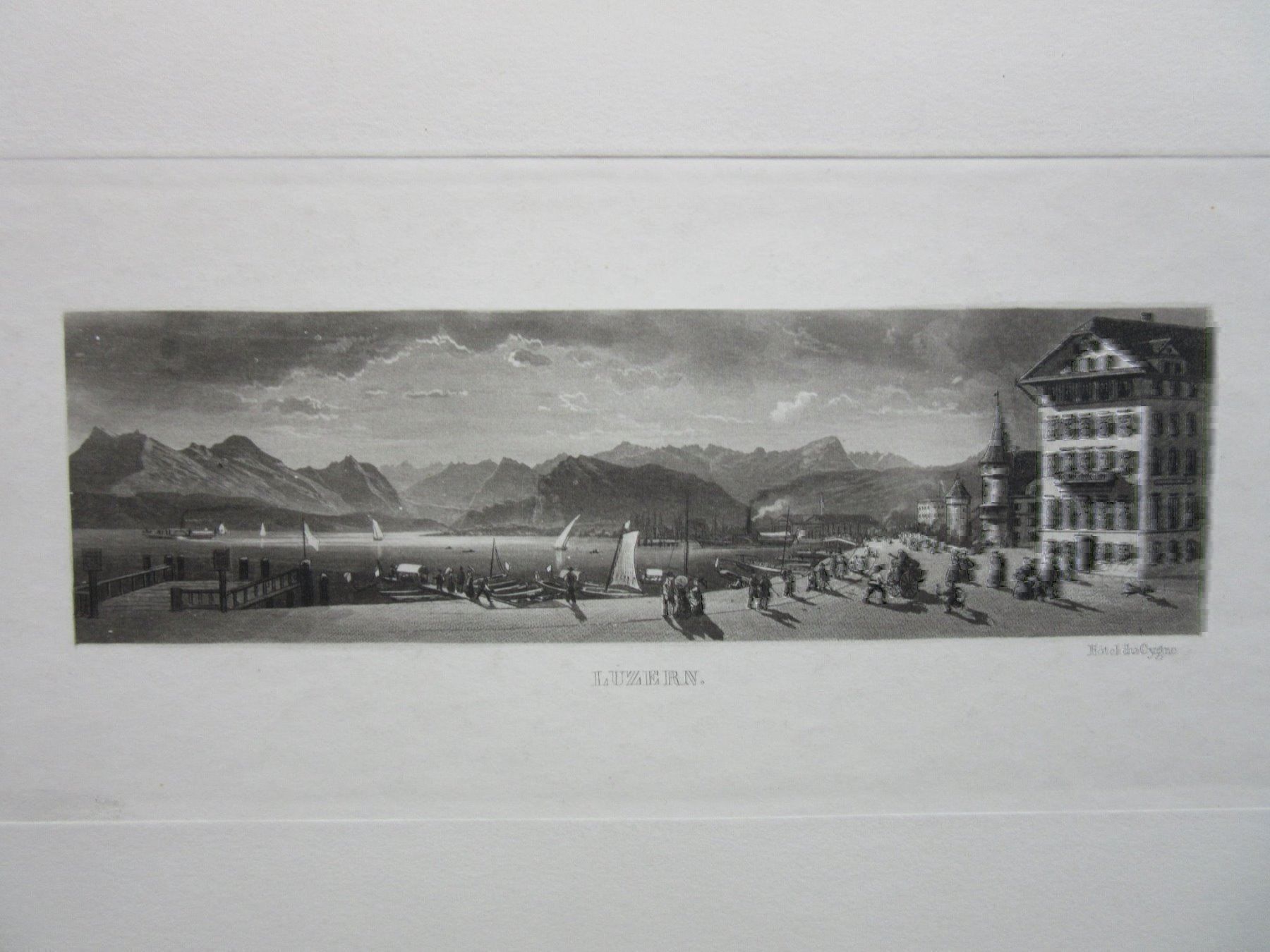 Incisioni: LUZERN   AQUATINTA – Usato da Gersau venduto da grafik-kunst