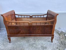 Kinderbett Biedermeier - Fichte furniert