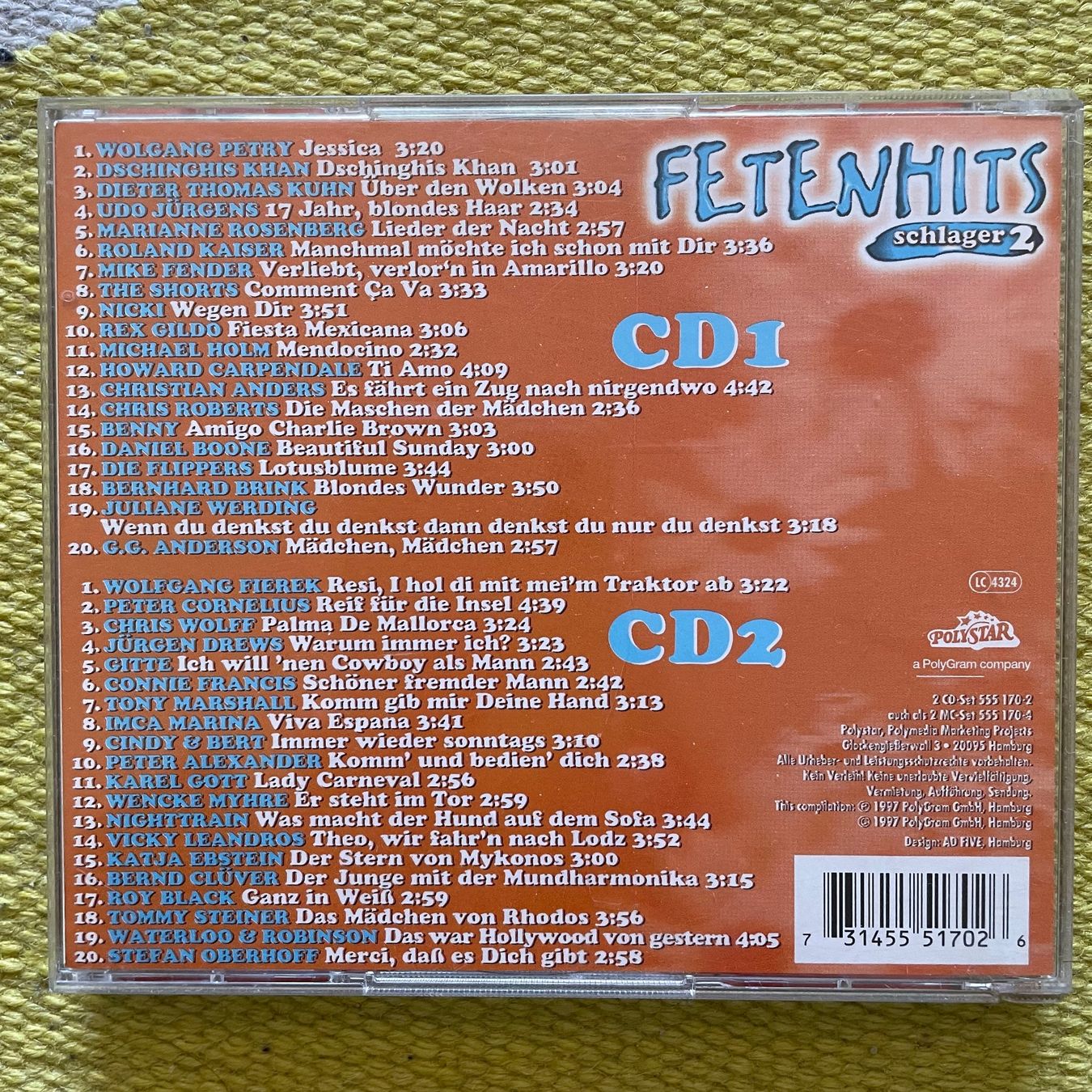 CD: FETENHITS-2CD 40SCHLAGER 2 – Usato da Rorschacherberg venduto da CD-Roli 1