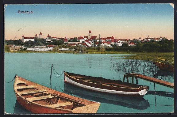 Cartoline postali: AK Estavayer, Seepartie, 1920 – Usato da Berlin venduto da bartko-reher