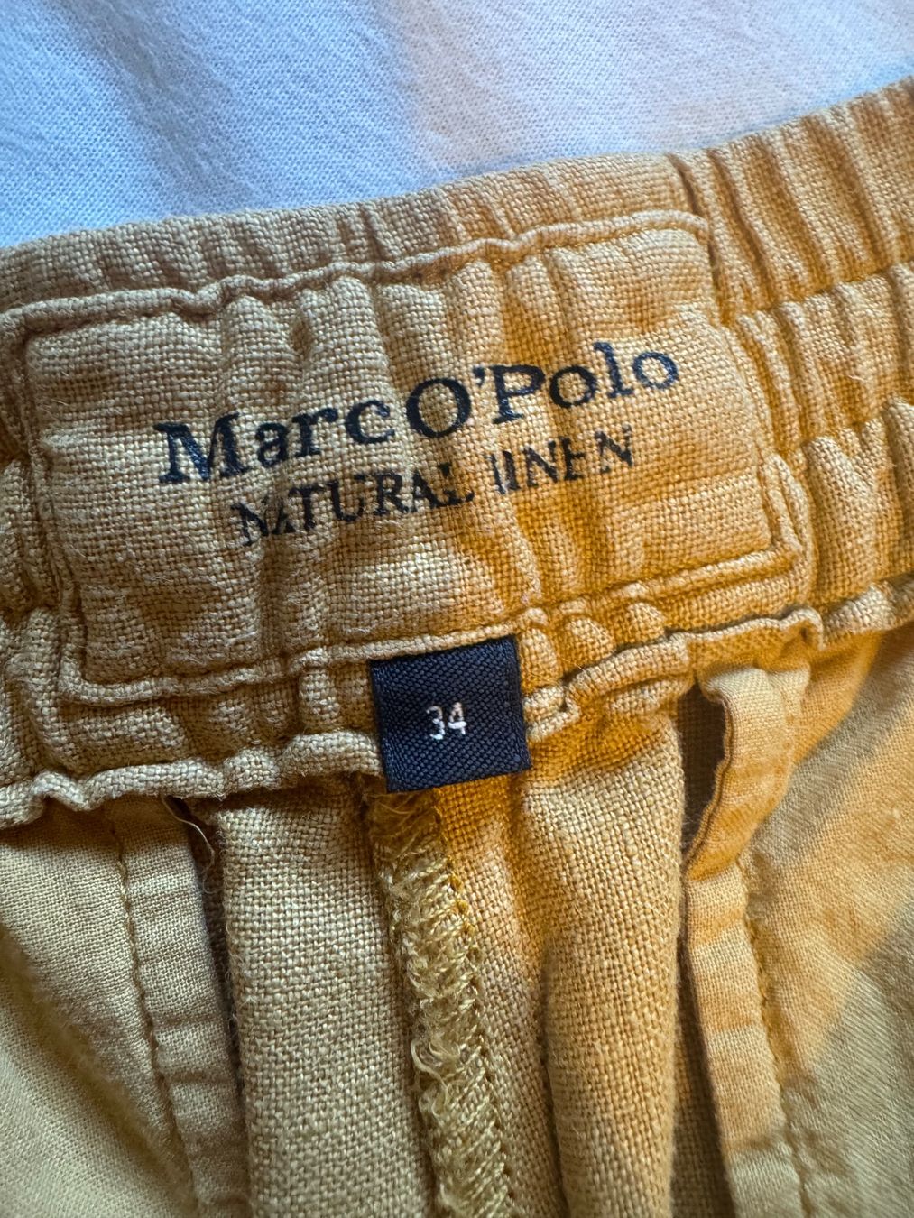 Marc O'Polo Pantaloni: Senfgelbe Marc O' Polo Leinenhose 34 – Nuovo (secondo la descrizione) da Bern venduto da Tar_z9zd 1