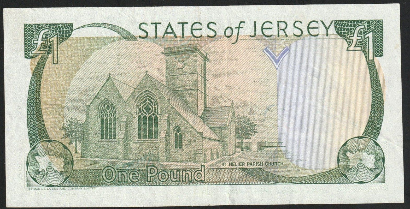 Billets de banque: Jersey 1 Pound 1989 – D'occasion à Brugg AG par banknoten_muesli 1
