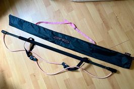 Crivit Fitness Bar / Pilates-Stab mit Widerstandsbändern