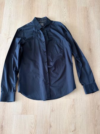 Armani Exchange Herrenhemd Gr. M – Schwarz / Dunkelblau