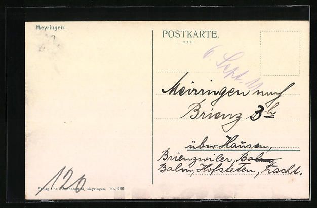 Cartes postales: Meyringen, Teilansicht mit Strassenparti – D'occasion à Berlin par bartko-reher 1
