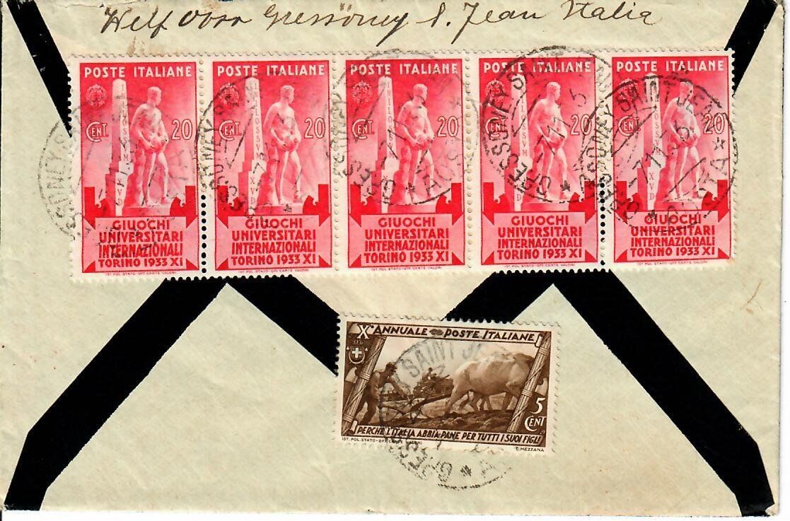 Tutti i francobolli: Brief, Italien  1936 – Usato da Hochdorf venduto da Ziegel-16