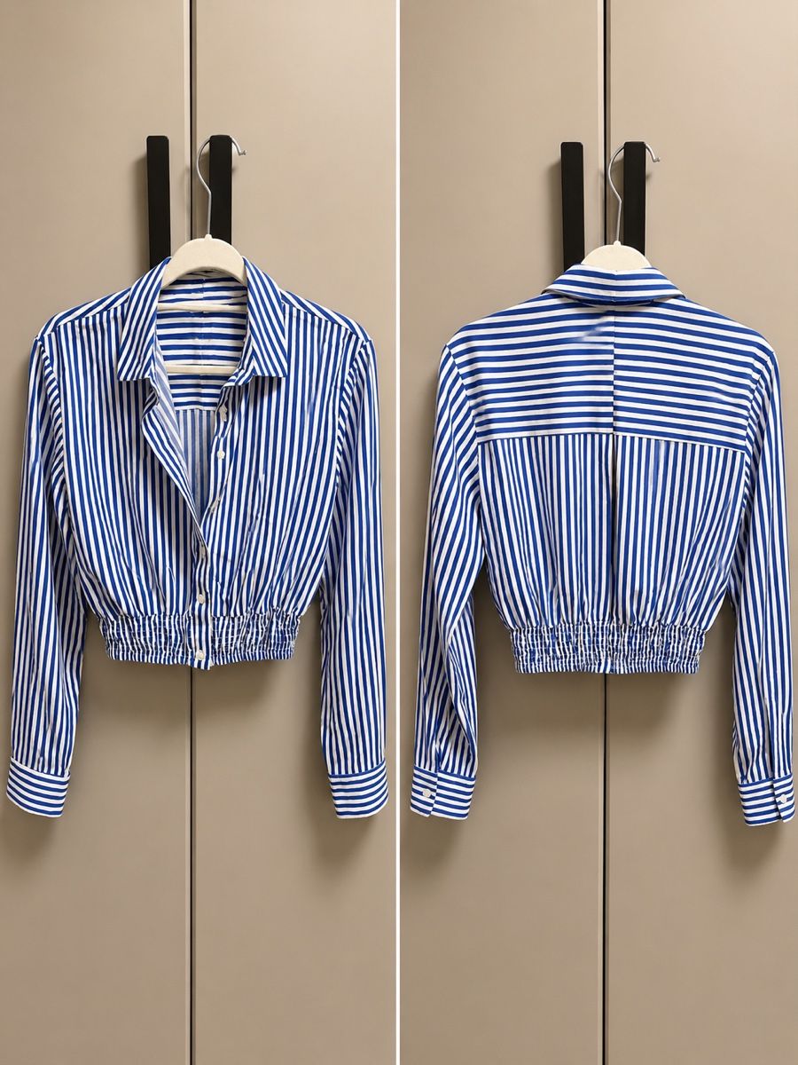 Tops: Bluse Streifen blau-weiss Grösse S  – Gebraucht aus Horgen von Niko_V