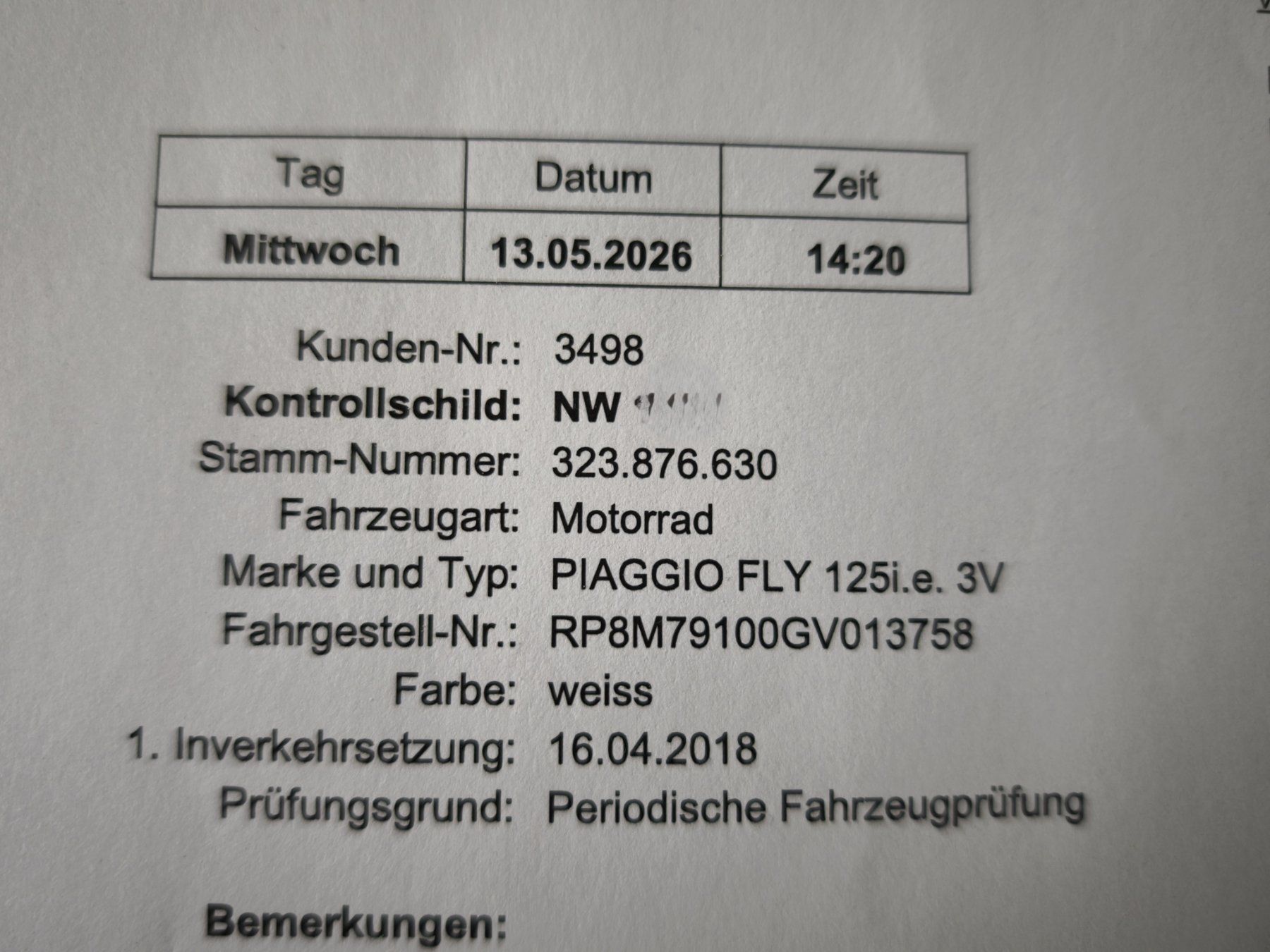 Piaggio Scooter: Piaggio Fly 125 ab Service und MFK – Usato da Kehrsiten venduto da Barmar8 6