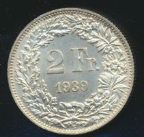 2 Fr. 1939 unz