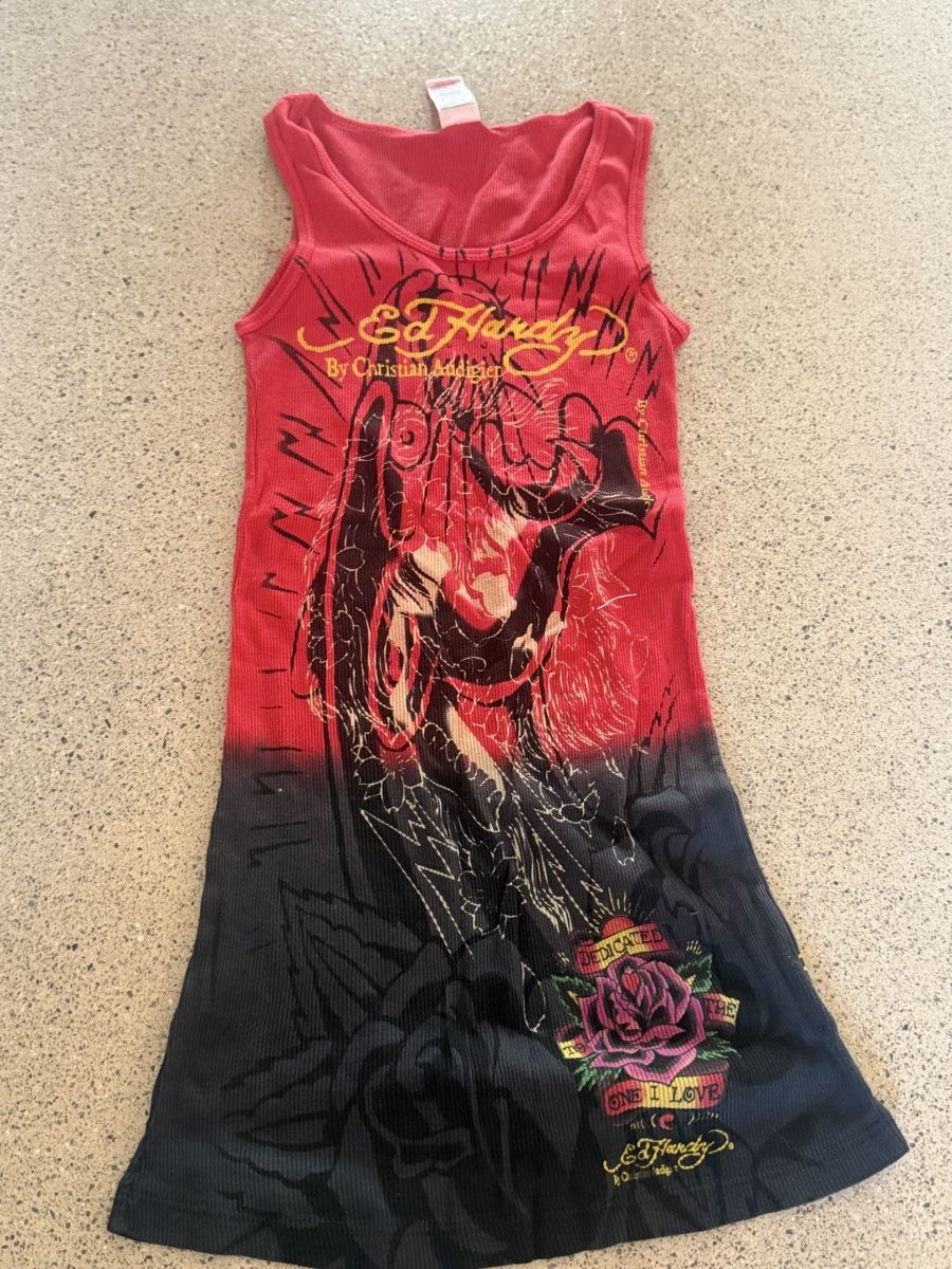 Ed Hardy Top:  Ed Hardy top multicolore taille unique – Nuovo (secondo la descrizione) da Brugg AG venduto da christelleamanda