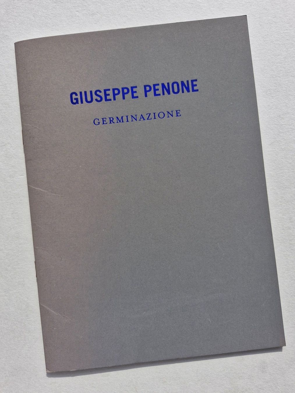 Libri: Giuseppe Penone: Germinazione, Arte Povera – Usato da Zürich venduto da Secretariat11 1