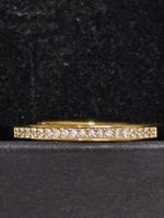 schöner halb Alliance Ring, silber