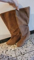 Damen Stiefel Braun Keilabsatz Grösse 38