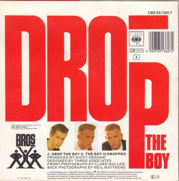 Schallplatten: Bros: Drop The Boy 7" – Gebraucht aus Steinhausen von Vilivinili 1
