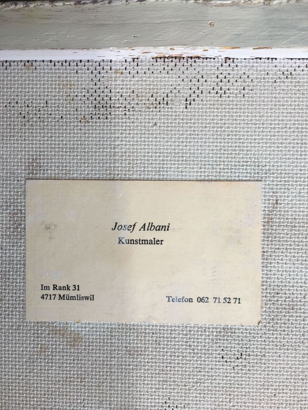 Gemälde: GEMÄLDE  BLUMENBILD VON JOSEF ALBANI SIGNIERT – Gebraucht aus Subingen von ArtBead 7