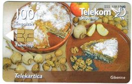 Telefonkarte Slowenien Chip-573 Gibanica