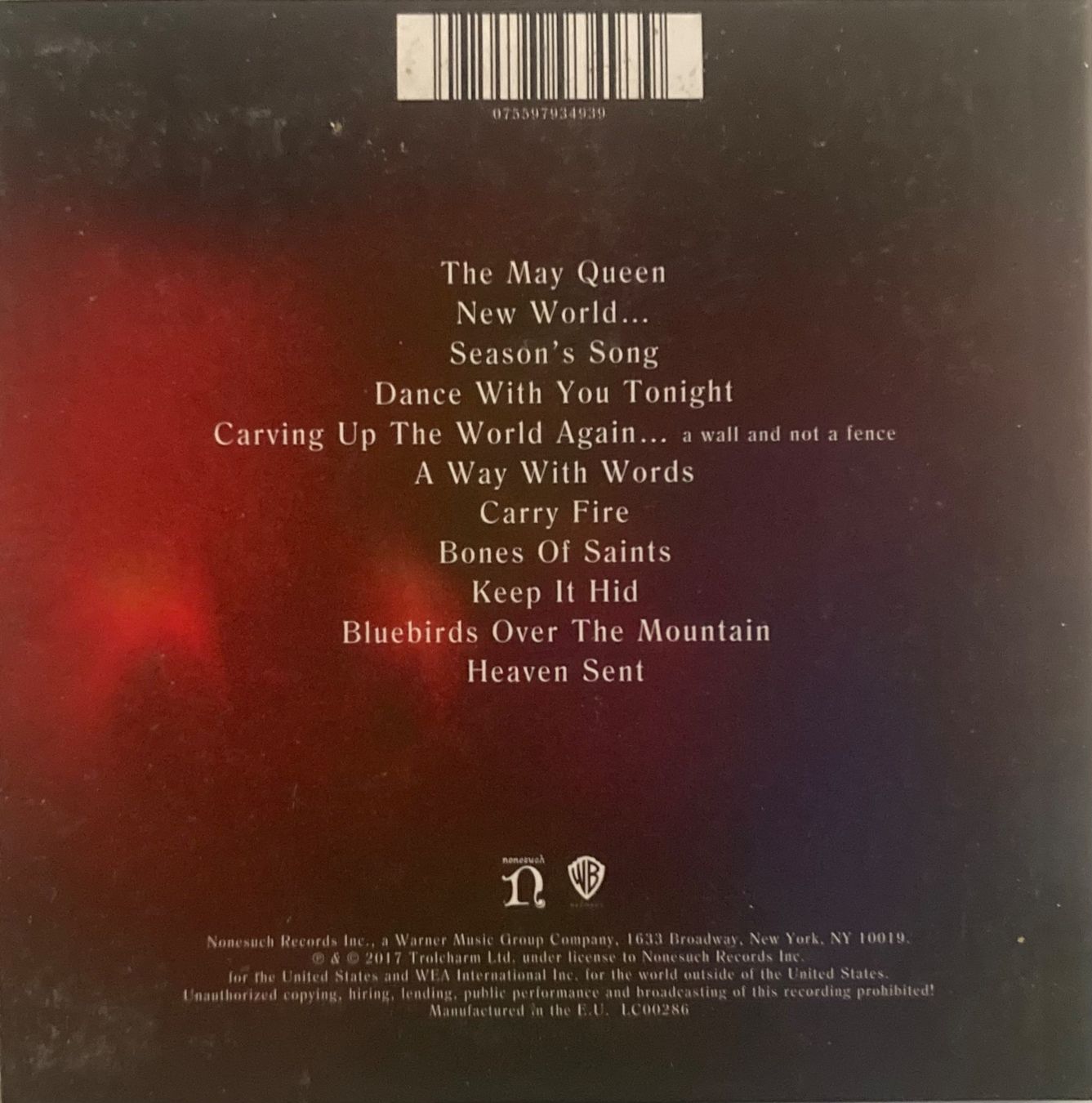 CD: ROBERT PLANT / LED ZEPPELIN - CARRY FIRE – Usato da Poliez-Pittet venduto da Newtown-Records 1