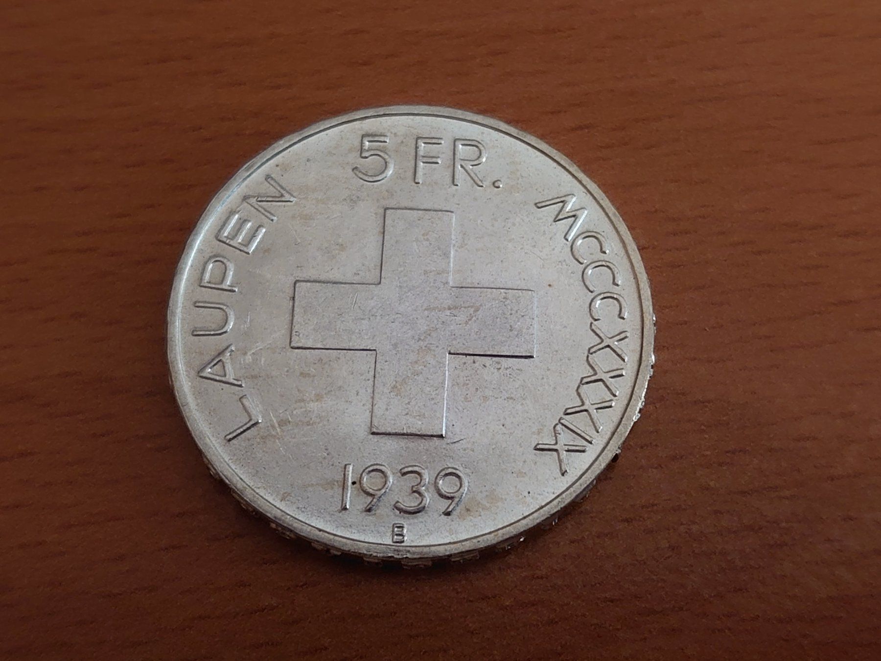 Alle Münzen: 5 Franken "Laupen" 1939 (Silber) – Gebraucht aus Pfungen von Aguti77 1