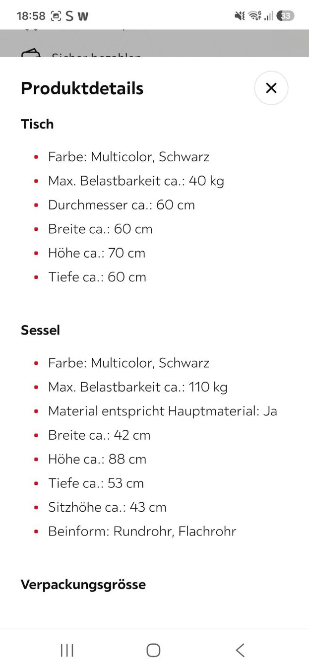 Livique Set de table et chaises: Tischli mit 2 Stühlen – D'occasion à Oftringen par Begi73 5
