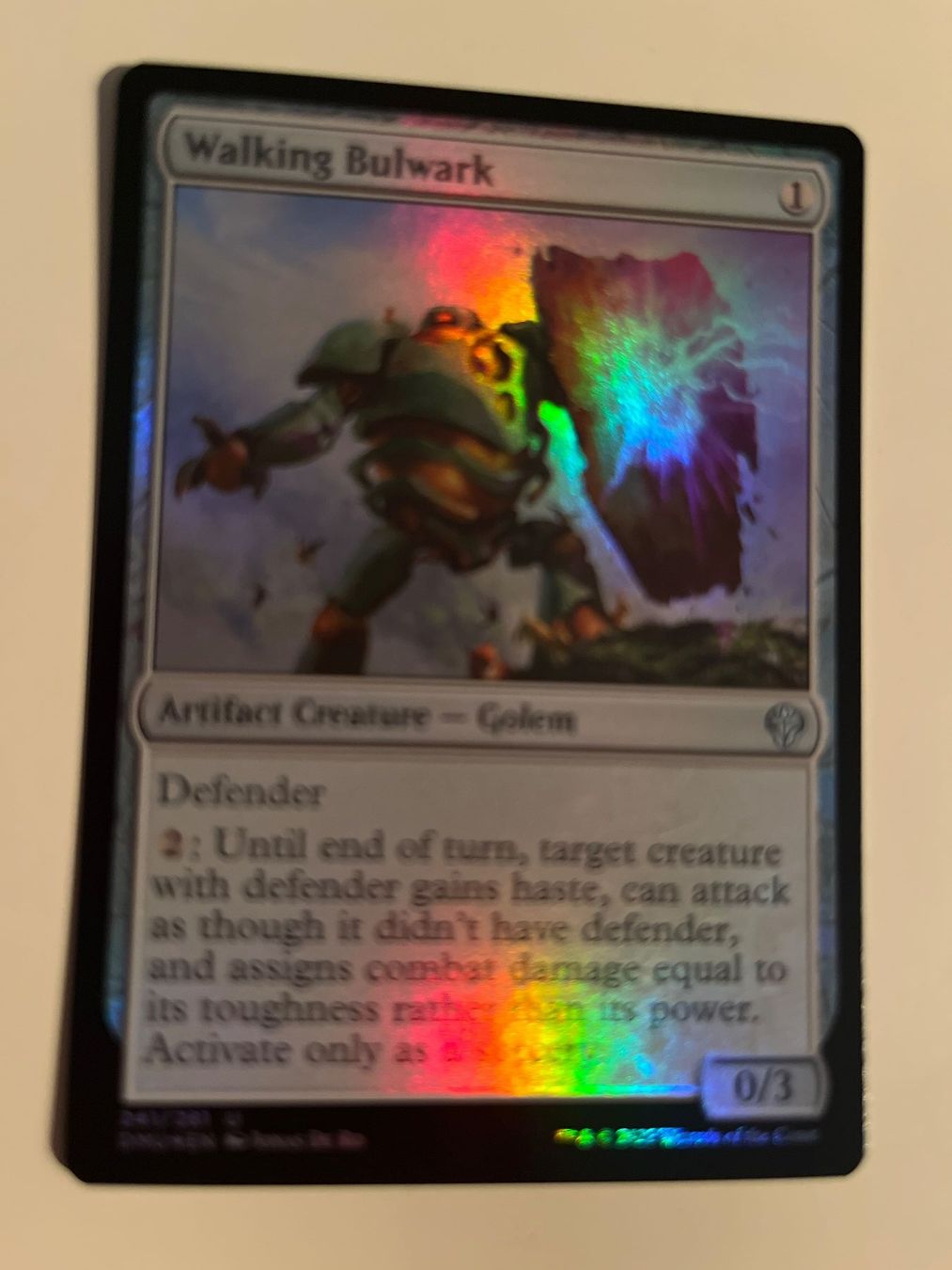Magic The Gathering Sammelbilder & Trading cards: 1 x Walking Bulwark - FOIL - Magic: The Gathering - MtG – Gebraucht aus Kriens von Shadi1980