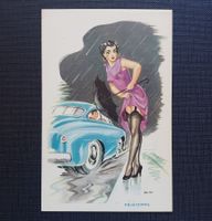 AK Erotik PIN UP GIRL Oldtimer STOCKINGS Vintage