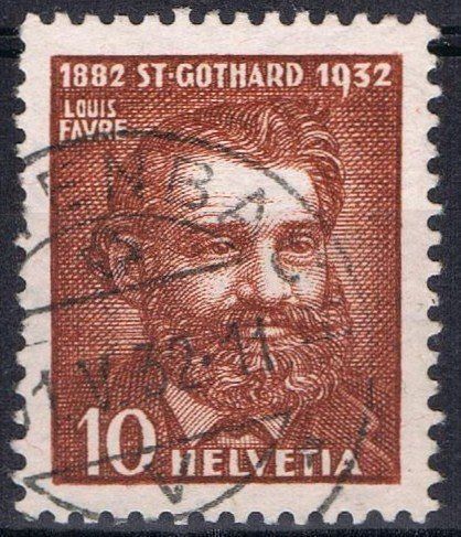 Alle Briefmarken: ET-Stempel Louis Favre – Gebraucht aus Biberstein von Jura39