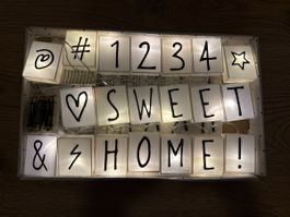 Guirlande lumineuse MAISONS DU MONDE message Sweet Home