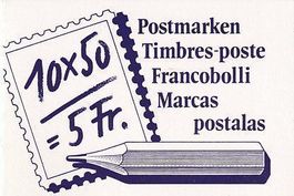 Markenheft Schweiz  1987 ungestempelt