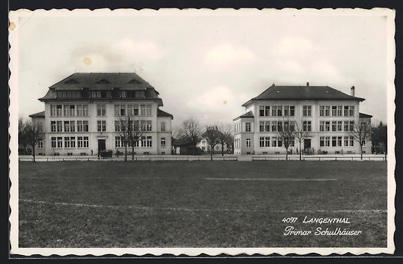 Cartoline postali: AK Langenthal, Die Primar Schulhäuser – Usato da Berlin venduto da bartko-reher
