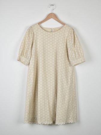 la fée maraboutée Kleid Gr.36/38, beige, 100% Baumwolle