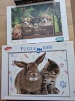 Zwei herzige Tierpuzzles