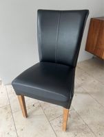 Esszimmerstühle Leder schwarz 6 Stk. guter Zustand