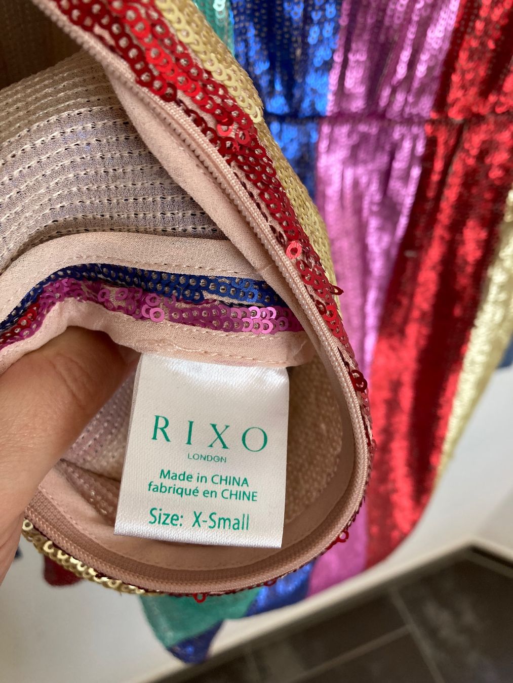 Vestiti: RIXO sequins cocktail  Dress Viskose 100 – Nuovo (secondo la descrizione) da Huttwil venduto da Badi369 6