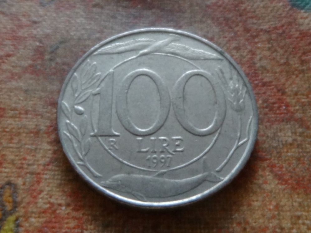 Tutti le monete: ITALIE  100  Lire  1997 – Usato da Romanel-sur-Lausanne venduto da Swift13