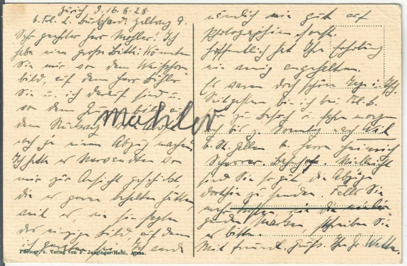 Cartes postales: Arosa - Alteinfall – D'occasion à Ettingen par Kartenplanet 1