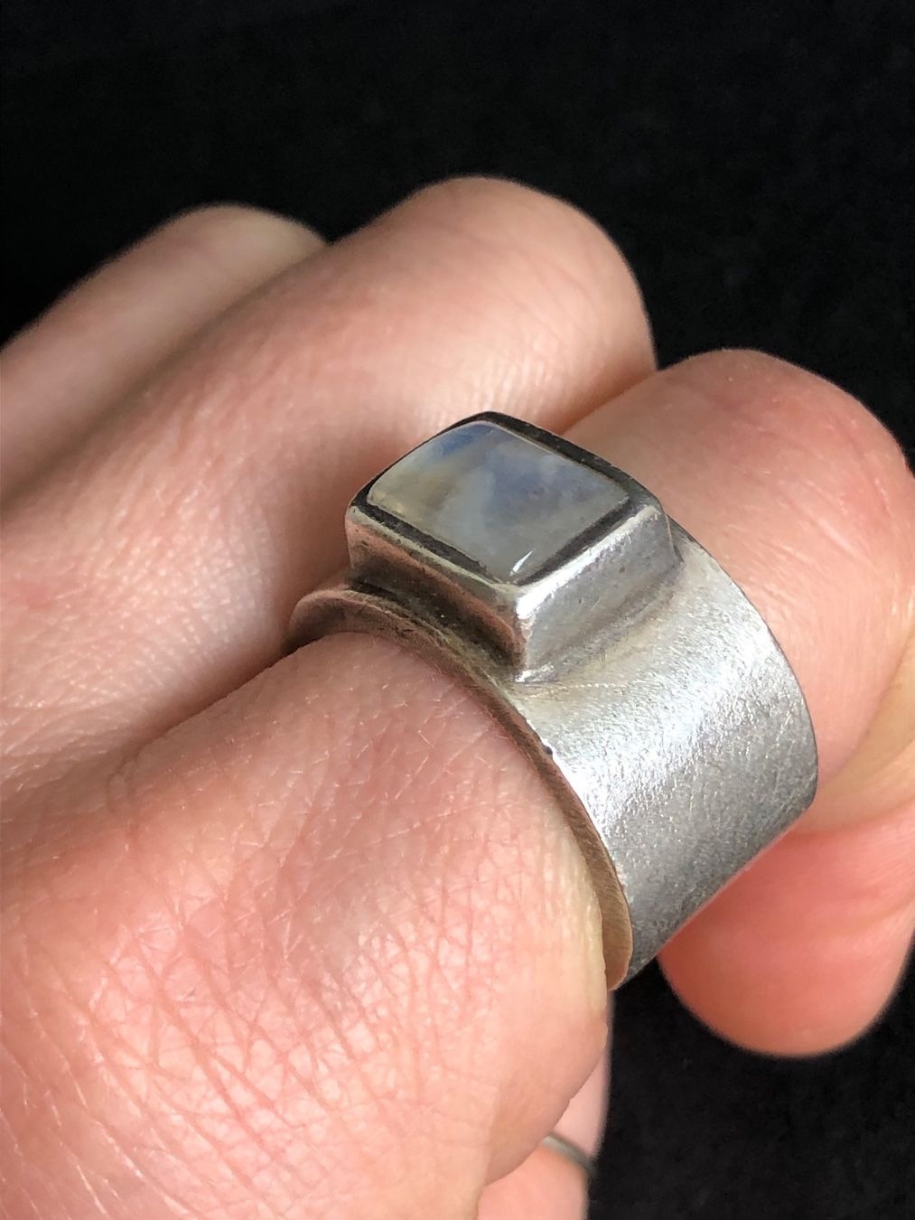 Anelli: Massiver Silber Ring mit Mondstein 925 – Usato da Spiegel b. Bern venduto da Rogger72 4