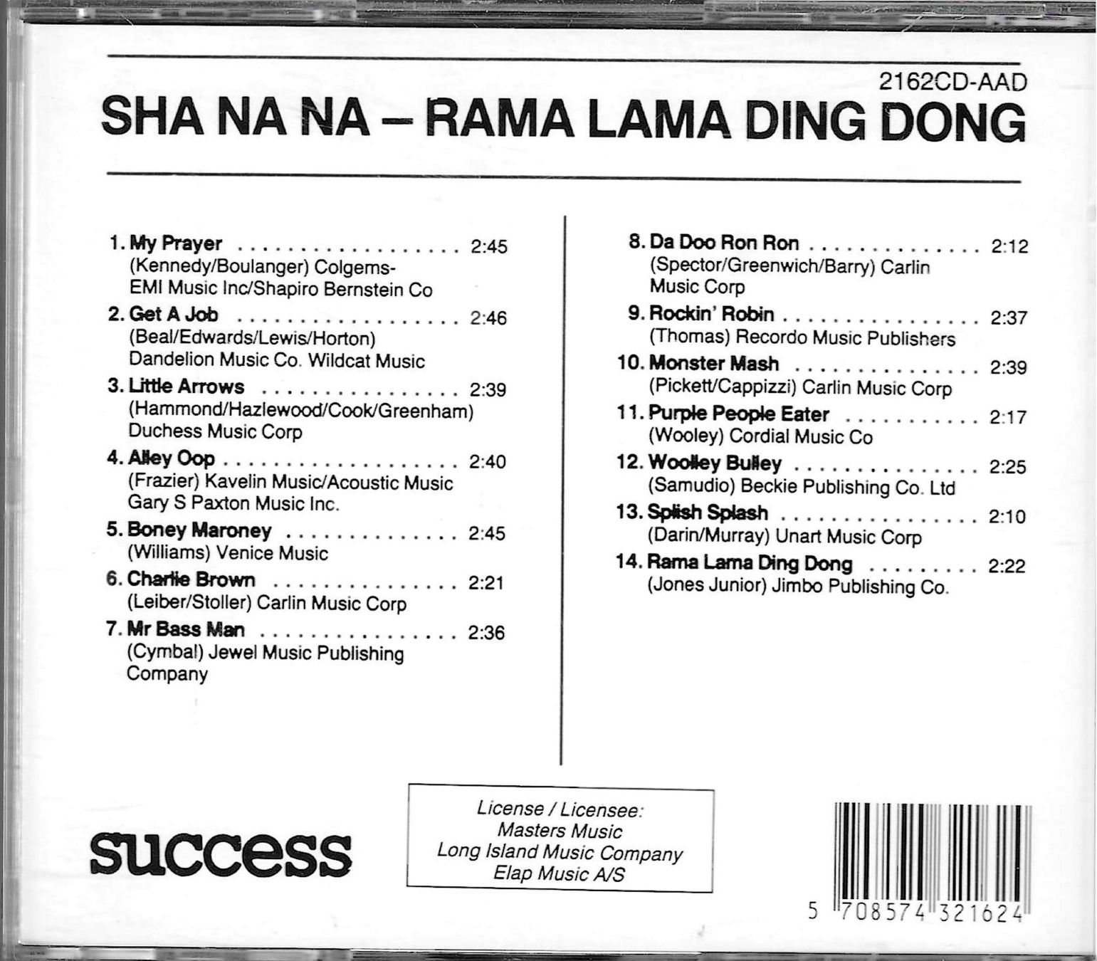 CD: Sha-Na-na - Rama Lama Ding Dong – Usato da Savagnier venduto da Ne2065 1