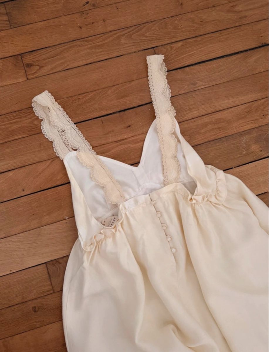 Sezane Kleider: Robe crème Sézane  – Neu (gemäss Beschreibung) aus Pully von trt_q8j8 2
