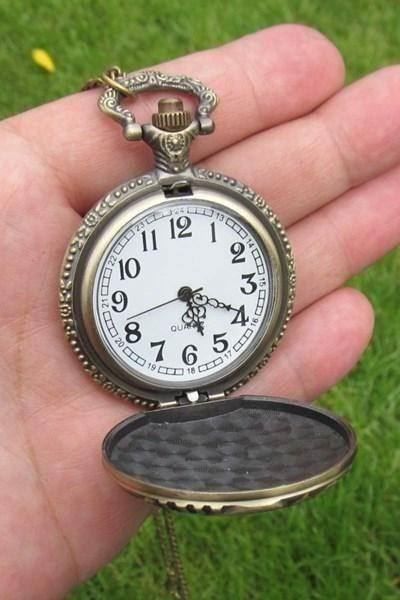Orologi: Neue Taschenuhr Dampflok. Bronce – Nuovo e nell'imballaggio originale da St. Margarethen TG venduto da ursk10 1