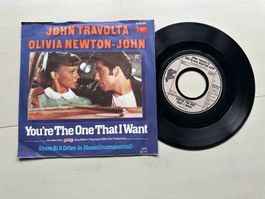 OLIVIA NEWTON JOHN GREASE tolle Single Kult TRAVOLTA You're