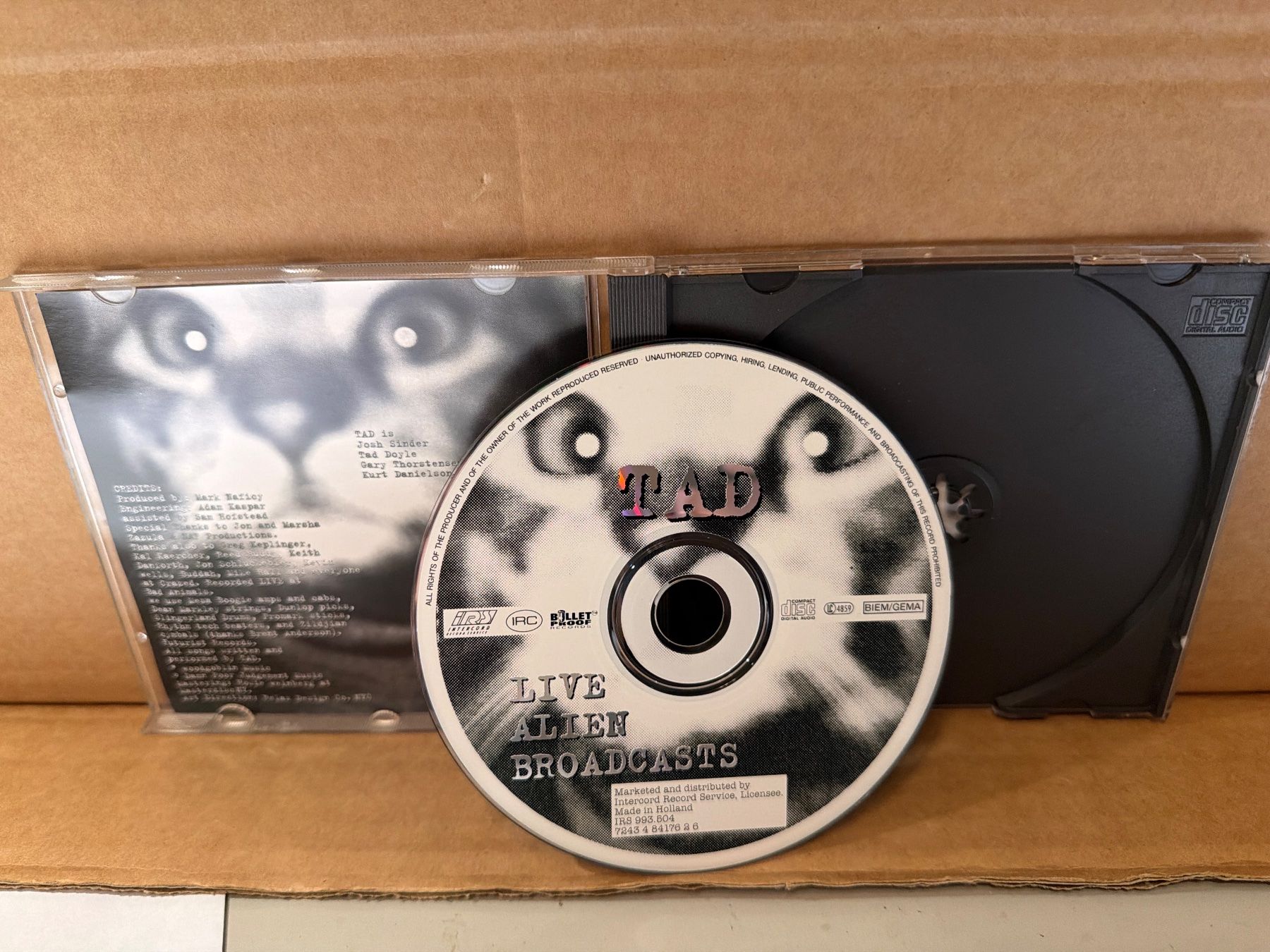 CD: TAD - Live Alian Broadcasts – Usato da St.Gallen venduto da CD_jalamusic 2